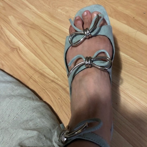 Balenciaga Hard To Find Cute Light Blue Sandals Size 36 but fits a Size 7 Small - Picture 10 of 15